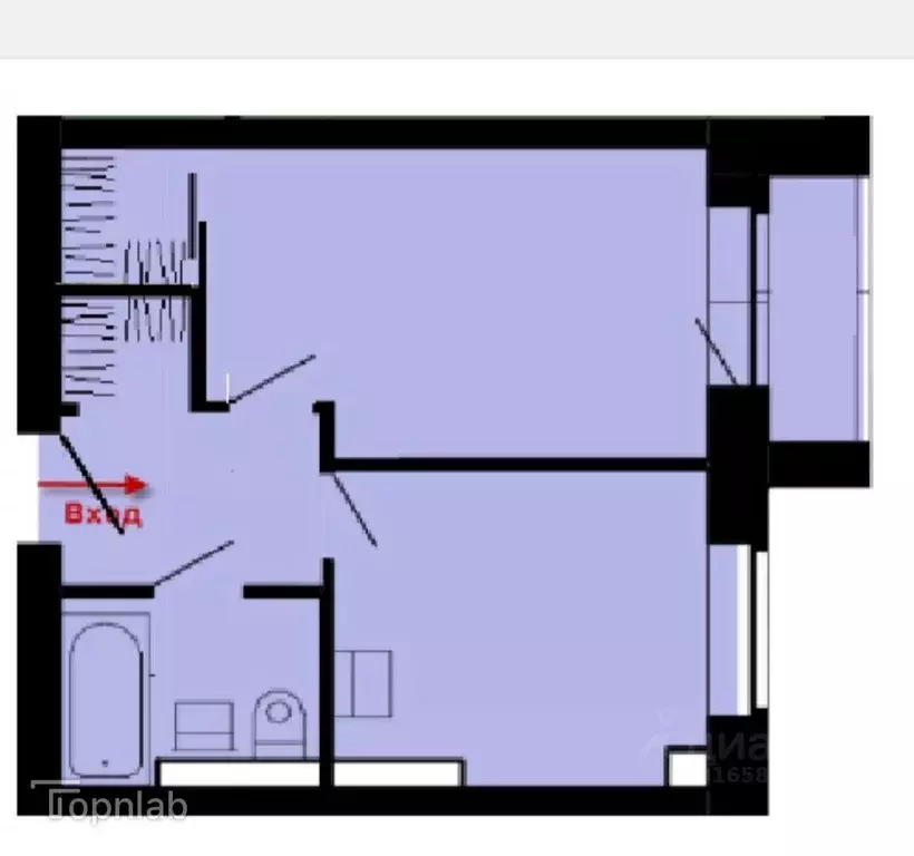 1-к кв. Владимирская область, Владимир ул. Всесвятская, 15 (31.5 м) - Фото 2