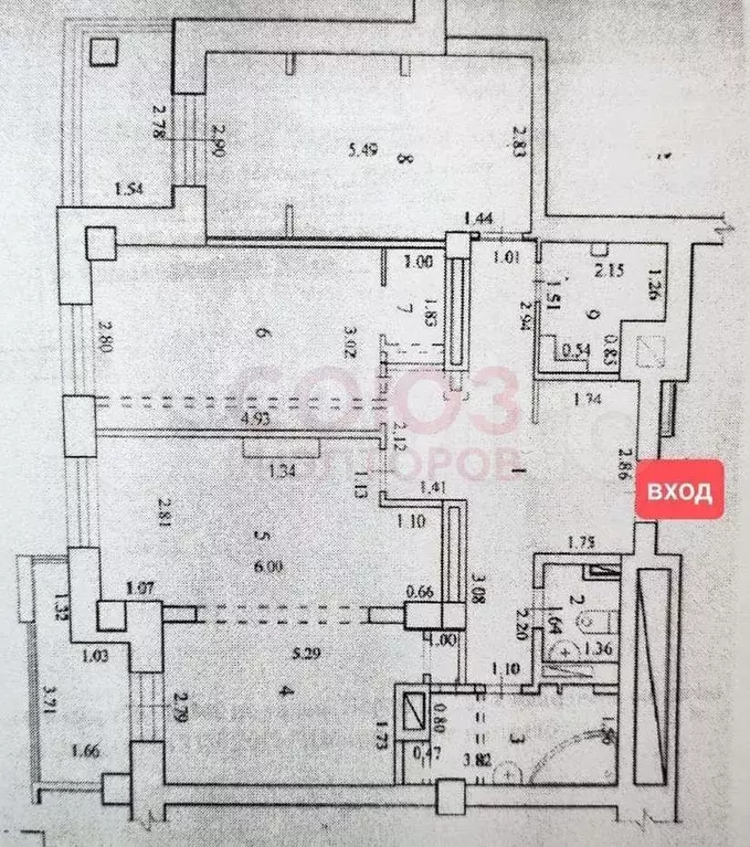 3-к. квартира, 88,3 м, 12/14 эт. - Фото 0