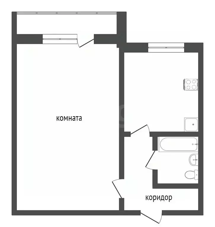 1-к кв. Тюменская область, Тобольск 9-й мкр, 23 (35.0 м) - Фото 2
