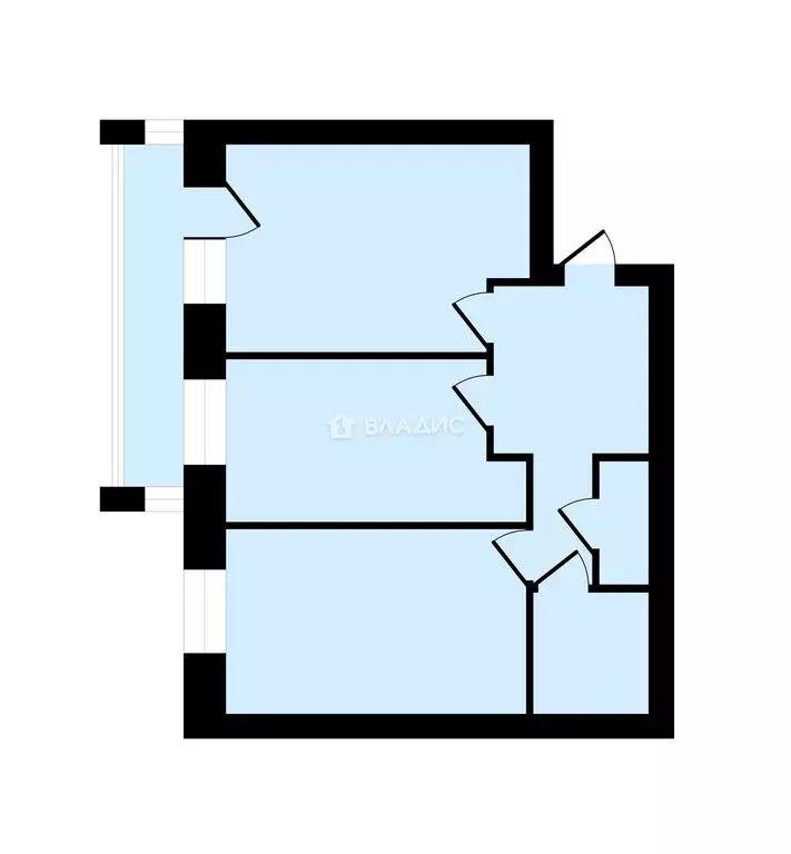 2-комнатная квартира: Вологда, Ленинградская улица, 108 (64 м) - Фото 1