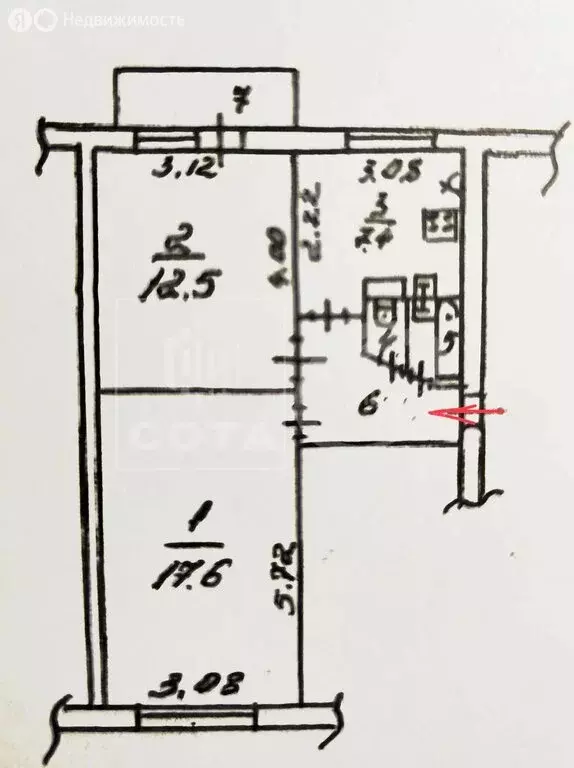 2-комнатная квартира: Воронеж, Ольховый переулок, 5 (45.3 м) - Фото 1