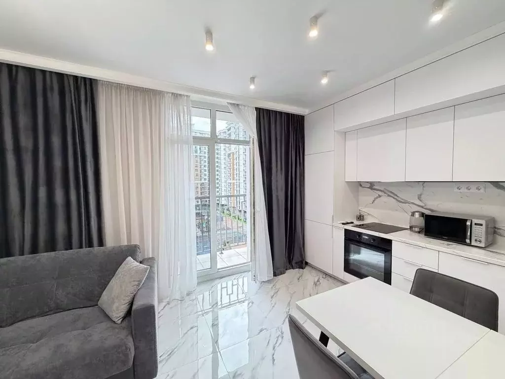 1-к кв. Краснодарский край, Сочи Завокзальный мкр, пер. Трунова, 6к5 ... - Фото 1