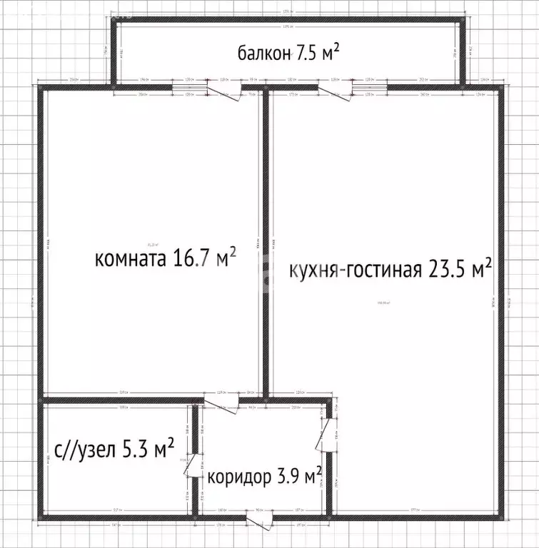 1-комнатная квартира: Краснодар, улица Автолюбителей, 1Гк1 (49.5 м) - Фото 0