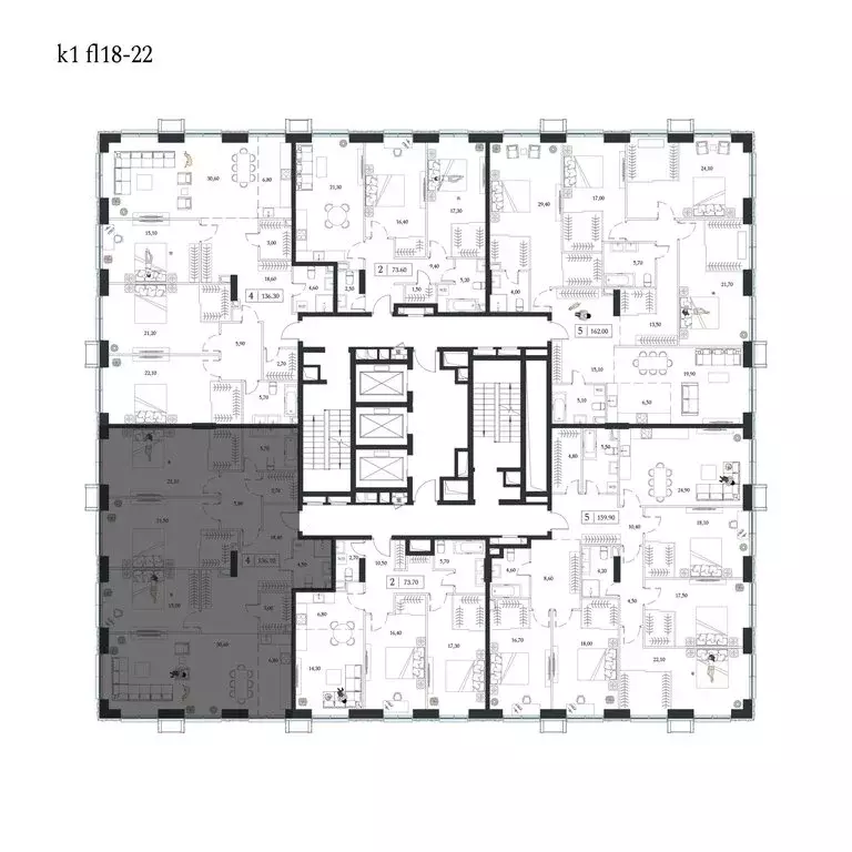 4-комнатная квартира: Москва, проспект Андропова, 9/1к1 (136.2 м) - Фото 2