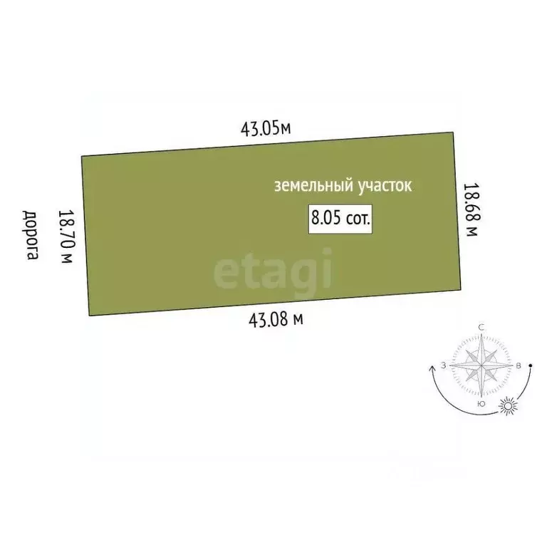 Участок в Тюменская область, Тюменский муниципальный округ, д. ... - Фото 2