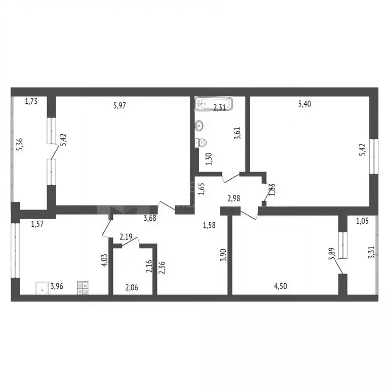 3-к кв. Тюменская область, Тюмень ул. Максима Горького, 90 (126.6 м) - Фото 1