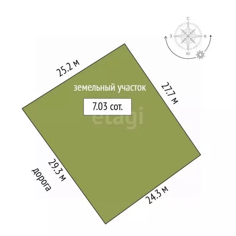 Участок в Крым, Феодосия Полет СТ,  (7.03 сот.) - Фото 2