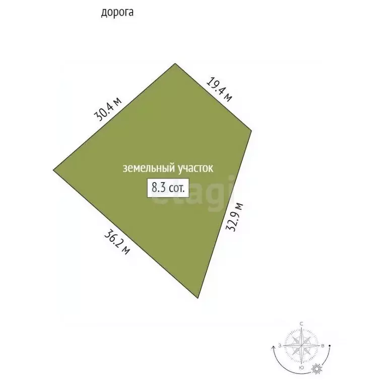 Участок в Крым, Черноморский район, Оленевское с/пос, с. Оленевка  ... - Фото 2