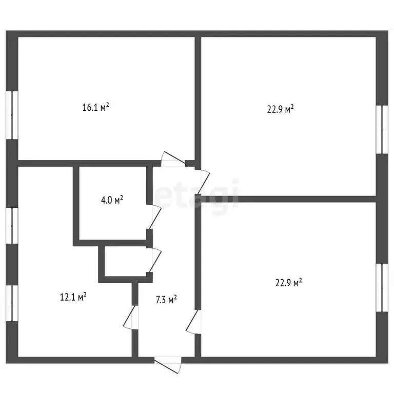 3-комнатная квартира: Кемерово, улица Николая Островского, 28 (86.6 м) - Фото 0