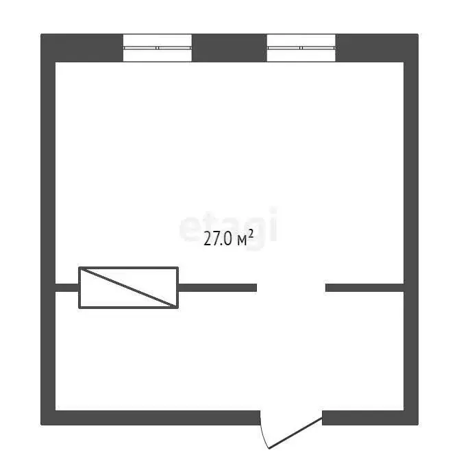 1-комнатная квартира: Ялуторовск, улица Пущина, 113 (27 м) - Фото 1