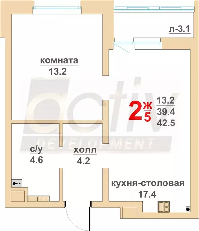 1-к кв. Свердловская область, Екатеринбург ул. Военная, 18 (39.4 м) - Фото 0
