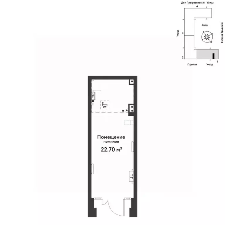 Торговая площадь в Тюменская область, Тюмень ул. Андрея Кореневского, ... - Фото 1