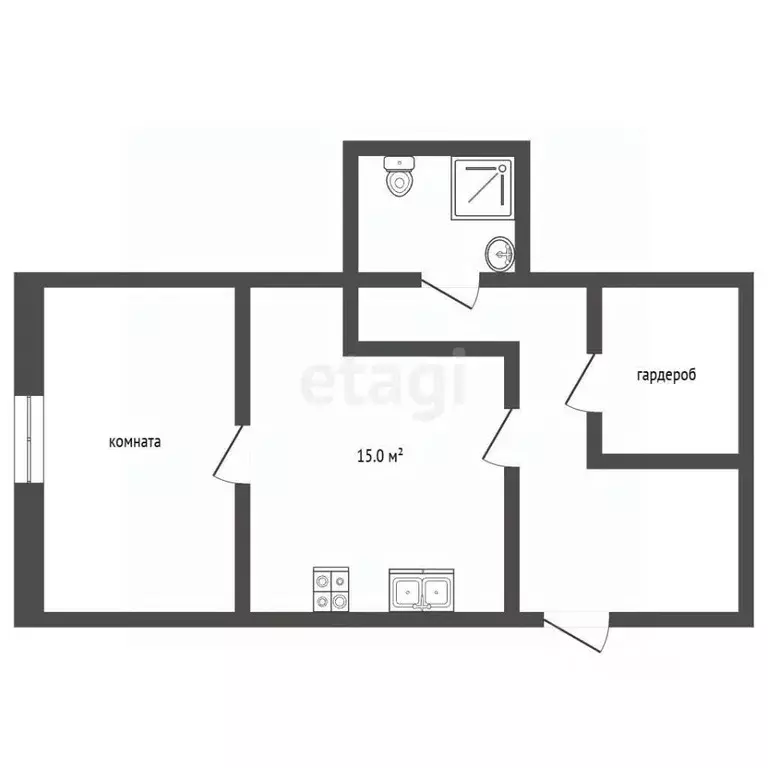 2-к кв. Москва ул. Адмирала Руднева, 20 (36.0 м) - Фото 2