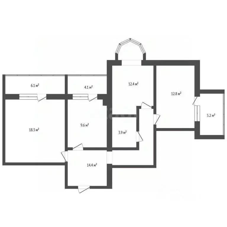 3-к кв. Севастополь ул. Комбрига Потапова, 37к1 (73.3 м) - Фото 2