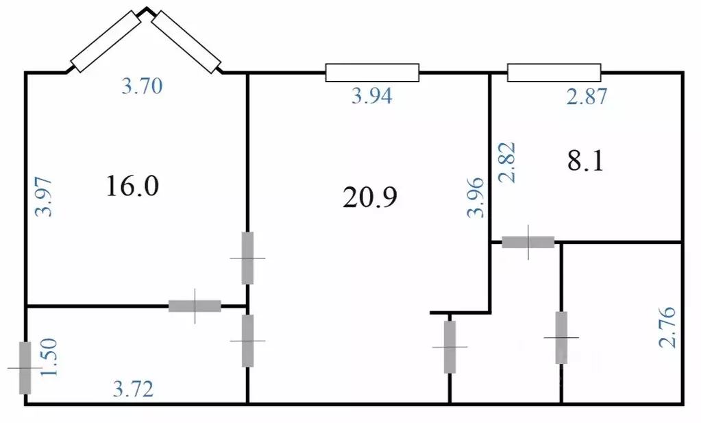 2-к кв. Москва Краснопрудная ул., 1 (58.0 м) - Фото 2