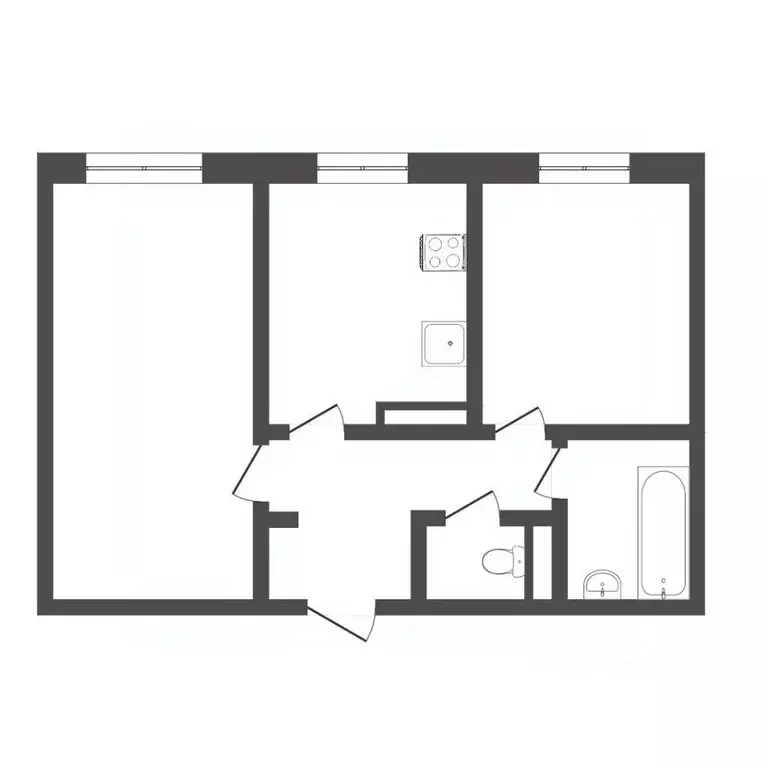 2-к кв. Тюменская область, Тюмень Ставропольская ул., 160 (52.7 м) - Фото 2