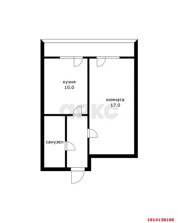 1-комнатная квартира: Краснодар, Черкасская улица, 58/2 (42 м) - Фото 0