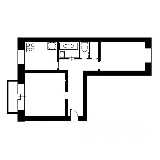 2-к кв. Орловская область, Орел Московская ул., 102 (57.1 м) - Фото 1
