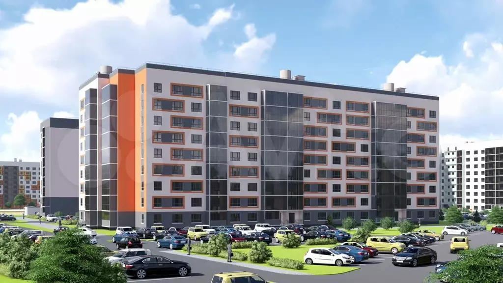 2-к. квартира, 69 м, 3/9 эт. - Фото 1
