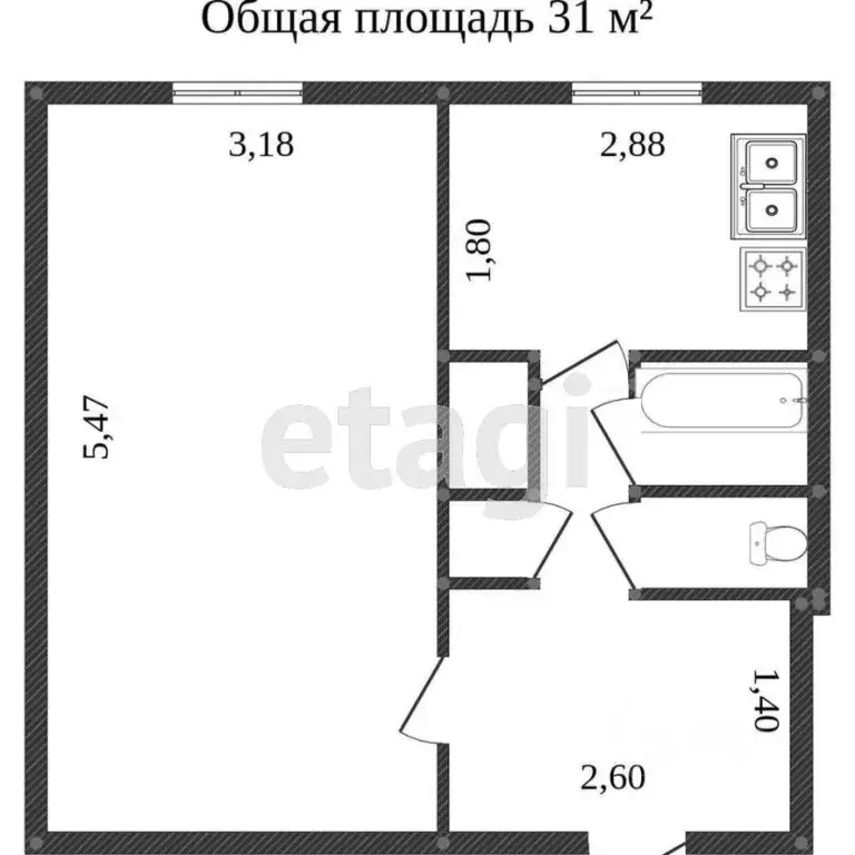 1-к кв. Ямало-Ненецкий АО, Новый Уренгой 2-й мкр, ул. ... - Фото 1