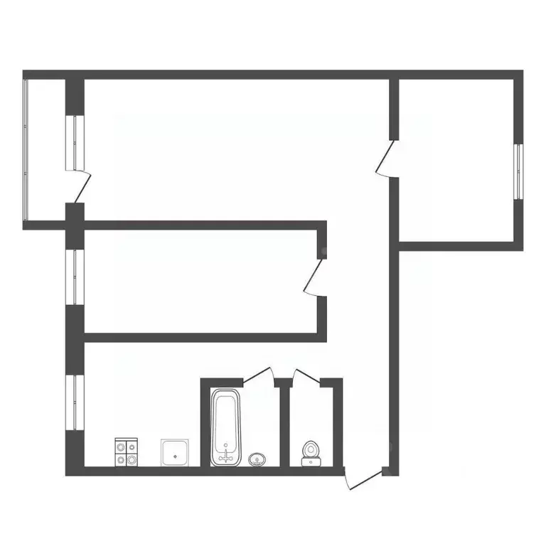 3-к кв. Тульская область, Богородицк Западный мкр, 1 (59.2 м) - Фото 2