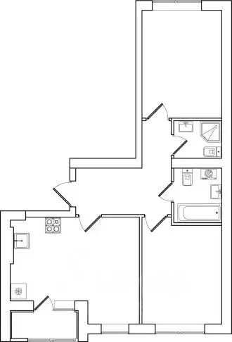2-к кв. Калининградская область, Зеленоградский муниципальный округ, ... - Фото 1
