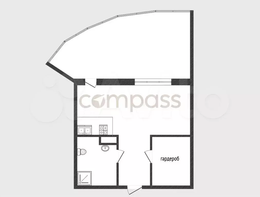 Квартира-студия, 29,2 м, 5/16 эт. - Фото 0