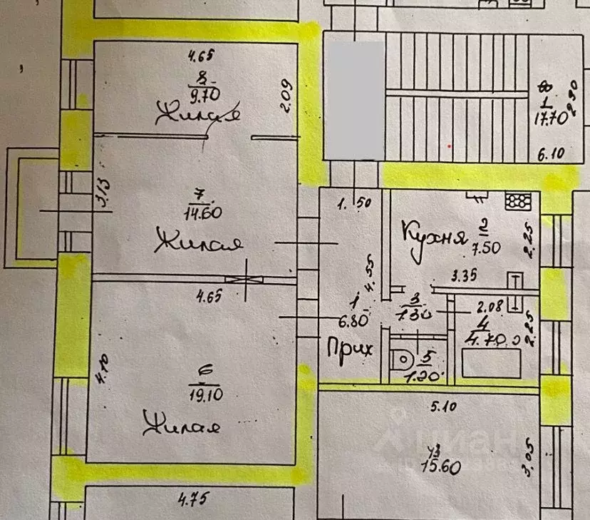 3-к кв. Нижегородская область, Нижний Новгород ул. Октябрьской ... - Фото 2