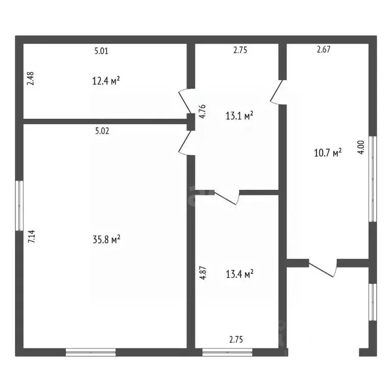Дом в Архангельская область, Новодвинск Пролетарская ул., 18 (75 м) - Фото 2
