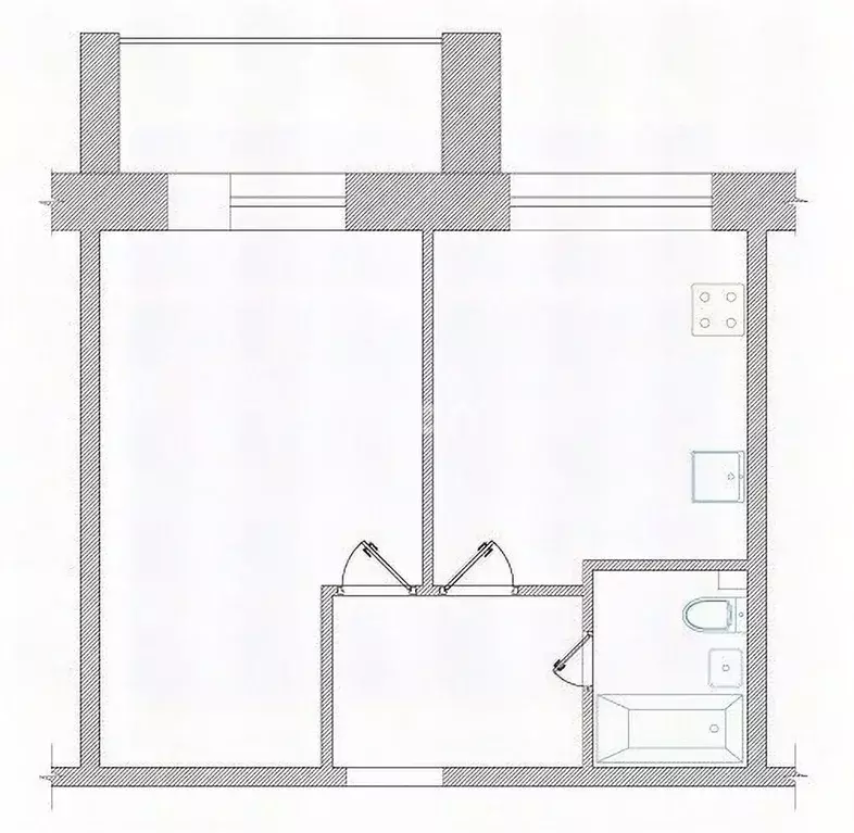 1-к кв. Севастополь просп. Генерала Острякова, 174 (28.0 м) - Фото 2