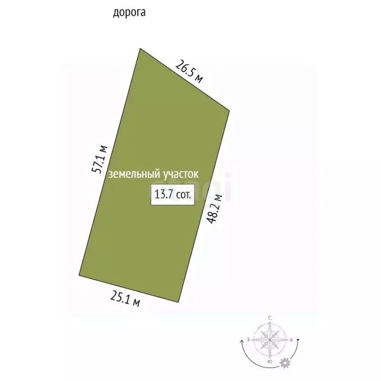 Участок в Тамбовская область, Тамбовский муниципальный округ, д. ... - Фото 2