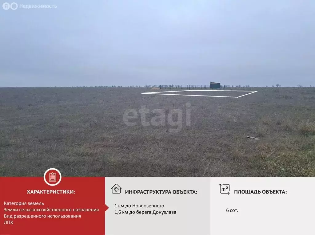 Участок в Республика Крым, городской округ Евпатория, посёлок ... - Фото 2