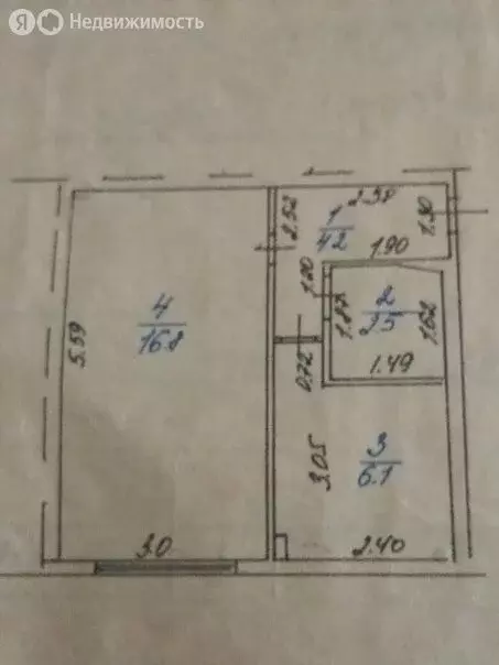 1-комнатная квартира: Малая Вишера, Лесная улица, 15А (29.6 м) - Фото 0