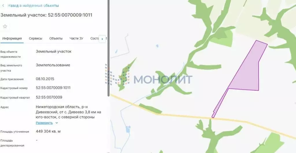 Участок в Нижегородская область, село Дивеево (44.9 м) - Фото 2