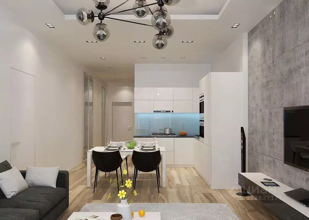 Квартира, 2 комнаты, 65.4 м - Фото 1