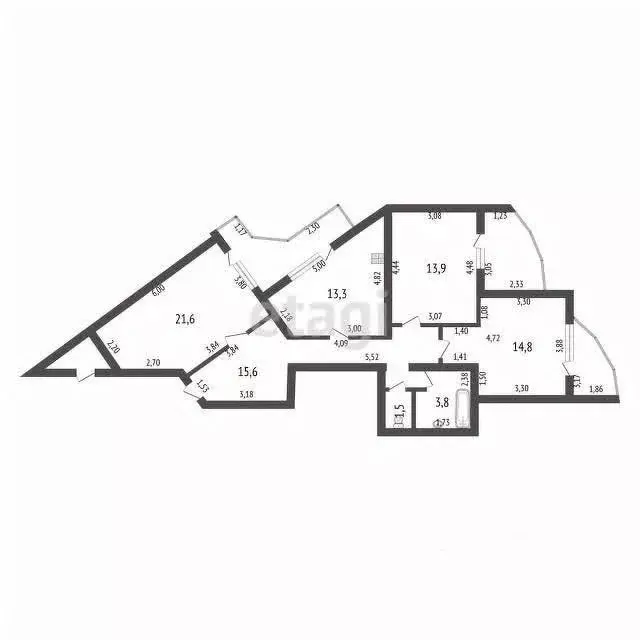 3-к кв. Башкортостан, Стерлитамак Солнечный мкр, ул. Караная Муратова, ... - Фото 1