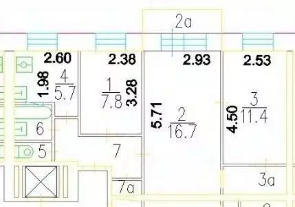 3-к кв. Москва Мосфильмовская ул., 39К1 (53.0 м) - Фото 2