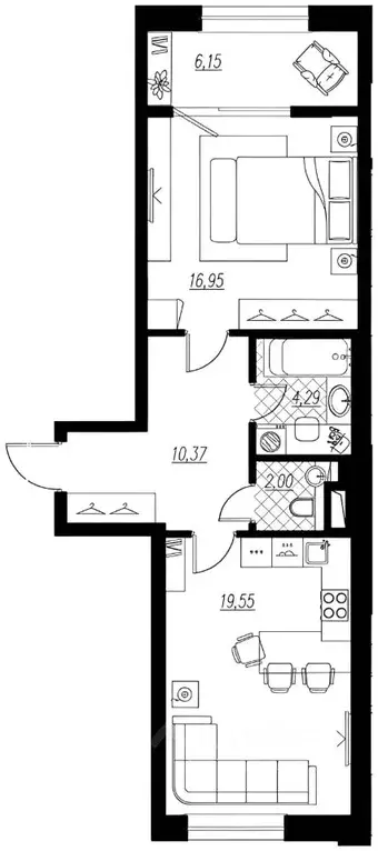 1-к кв. Санкт-Петербург Аптекарский просп., 5 (60.0 м) - Фото 1