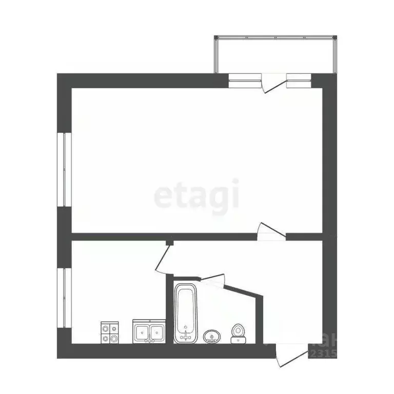 1-к кв. Челябинская область, Миасс ул. Циолковского, 12 (30.7 м) - Фото 2