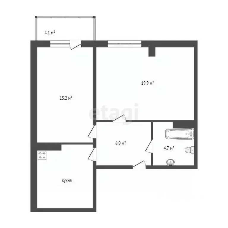 2-к кв. Красноярский край, Красноярск ул. Петра Подзолкова, 3И (57.5 ... - Фото 2