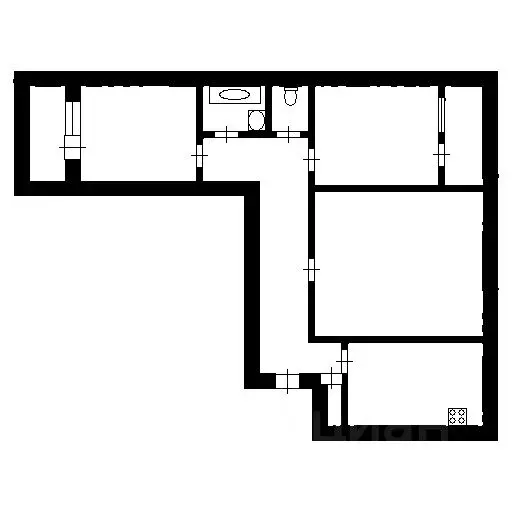 3-к кв. Вологодская область, Вологда ул. Мира, 38 (56.6 м) - Фото 2