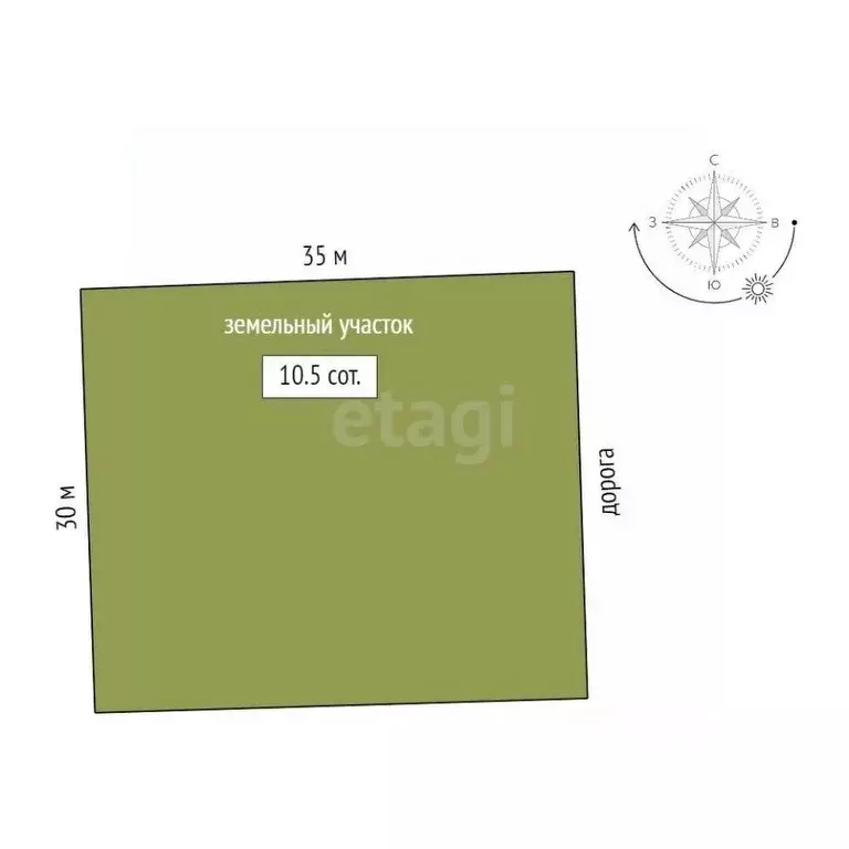 Участок в Тюменская область, Тюменский муниципальный округ, д. Зырянка ... - Фото 2