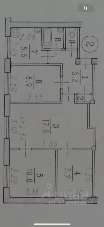 4-к кв. Омская область, Омск ул. Красных Зорь, 83Б (59.4 м) - Фото 1