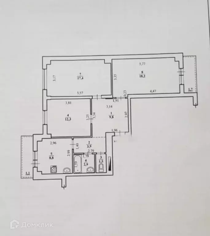 Продаётся 3-к квартира, 74.8 м - Фото 0