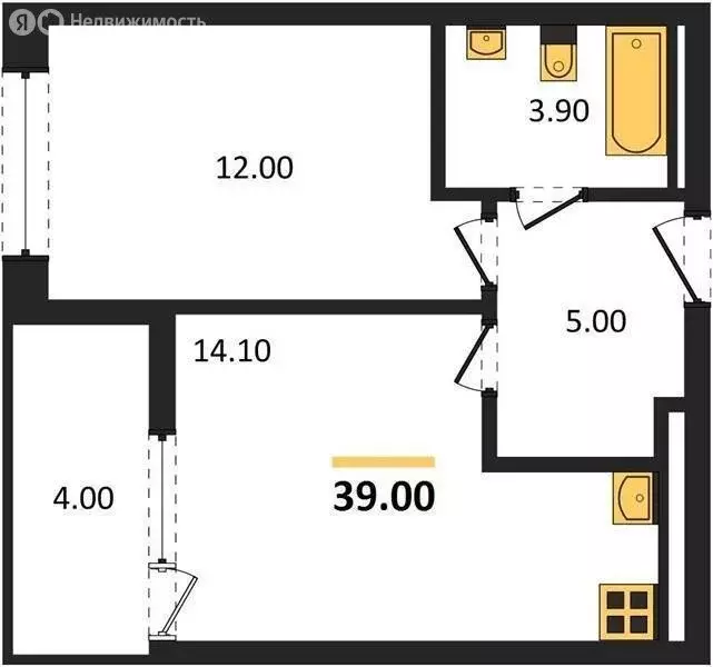 1-комнатная квартира: Пенза, улица 65-летия Победы, 32 (39 м) - Фото 0