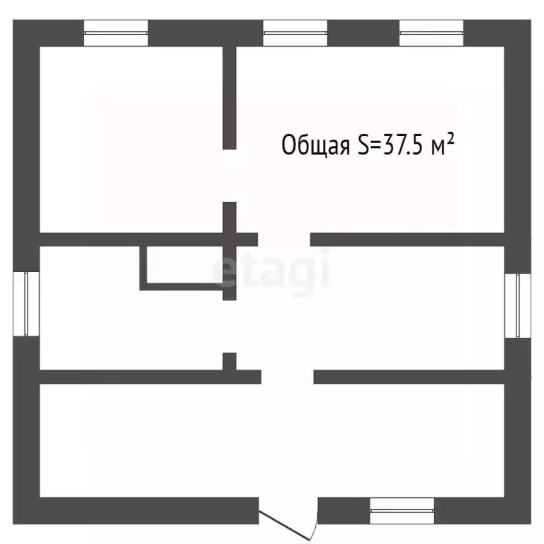 Дом в Кемеровская область, Топки ул. Фрунзе (38 м) - Фото 2