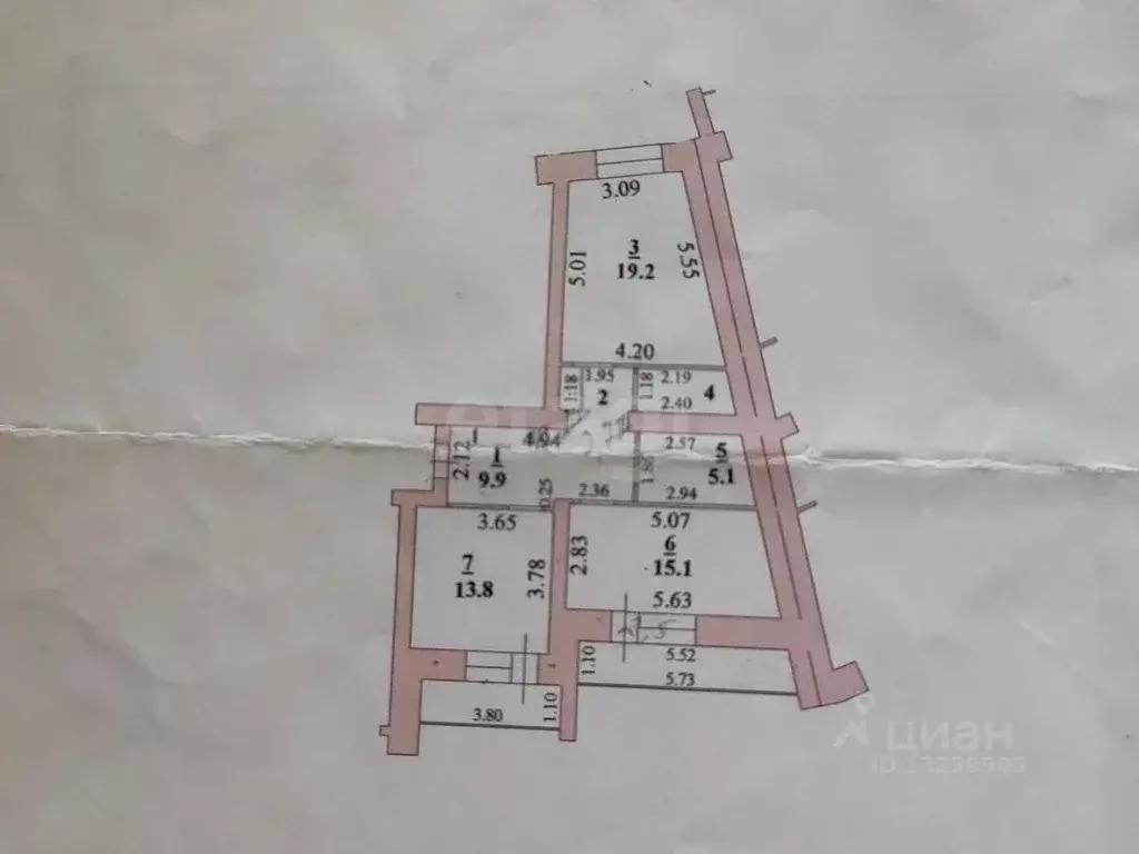 2-к кв. Липецкая область, Липецк ул. С.М. Шерстобитова, 8 (68.9 м) - Фото 2