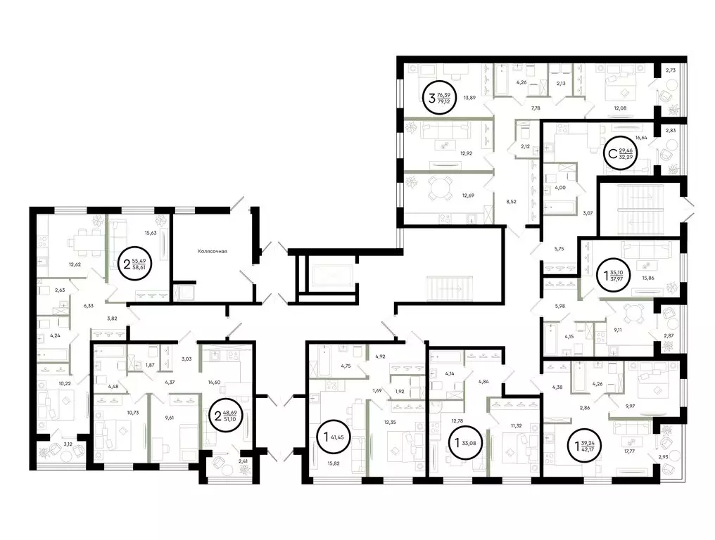 1-комнатная квартира: Тюмень, улица Александра Звягина, 6 (41.45 м) - Фото 1