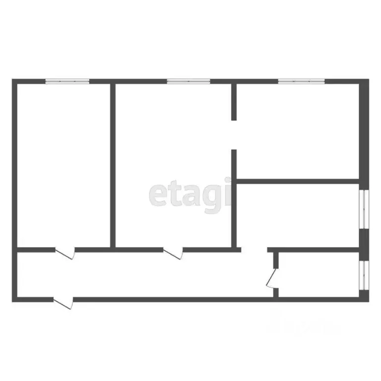 3-к кв. Бурятия, Улан-Удэ ул. Павлова, 45 (55.3 м) - Фото 1