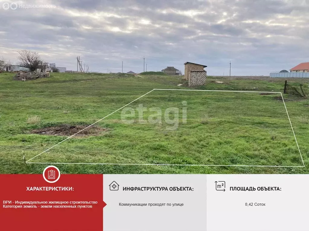 Участок в Сакский район, село Суворовское (8.42 м) - Фото 2